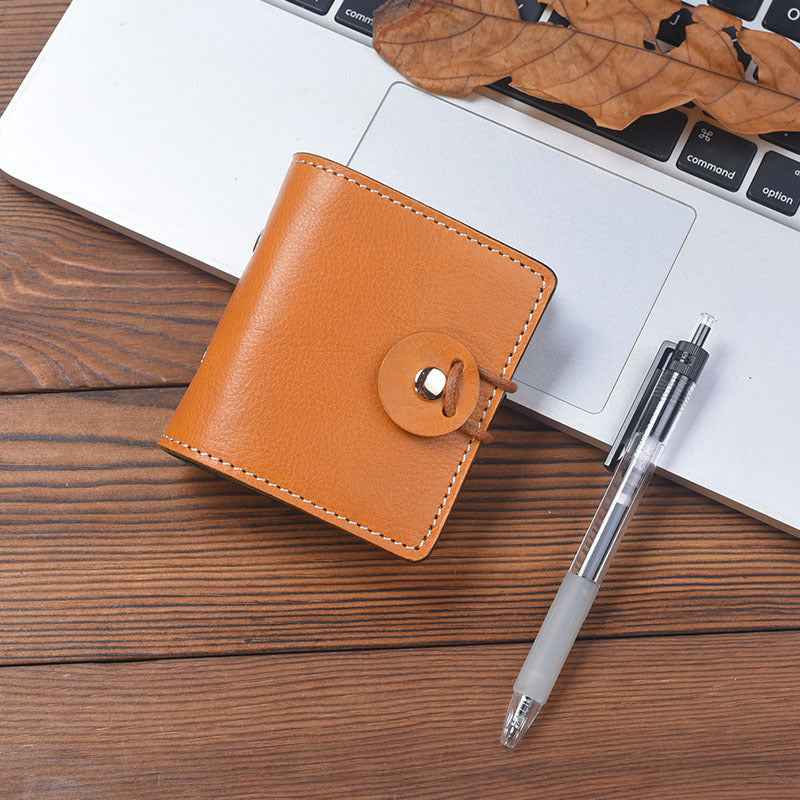 A9 Leather Pocket Notebook – 3-Ring Refillable Mini Binder 50 Sheets