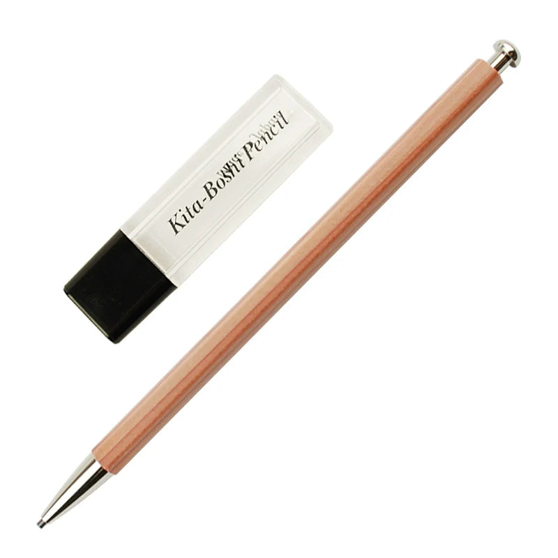 Kita-Boshi Pencil Otona No Enpitsu 2mm Mechanical Pencil with Sharpener Wood