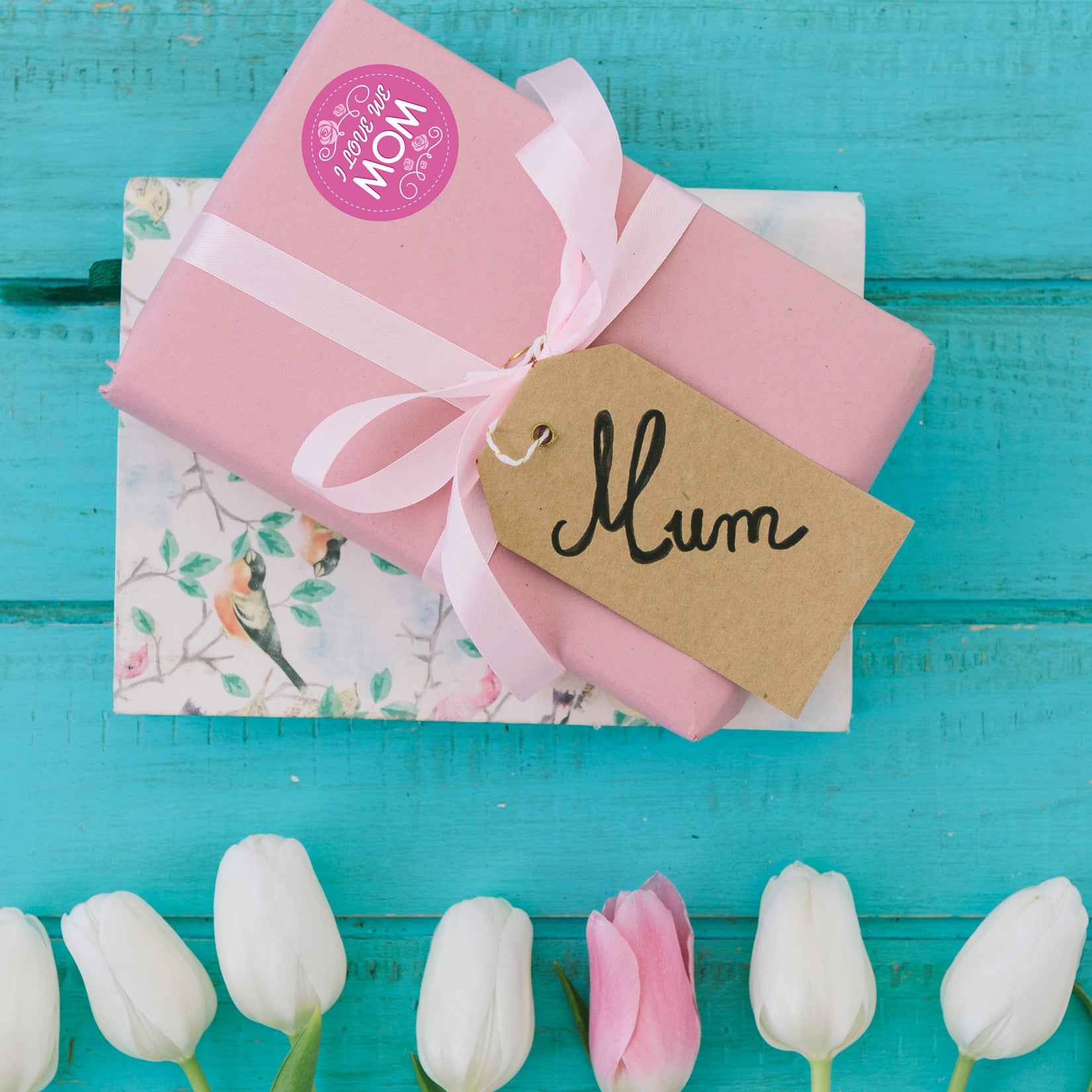 96pcs Mother‘s Day Stickers 2 inch Large Round Labels