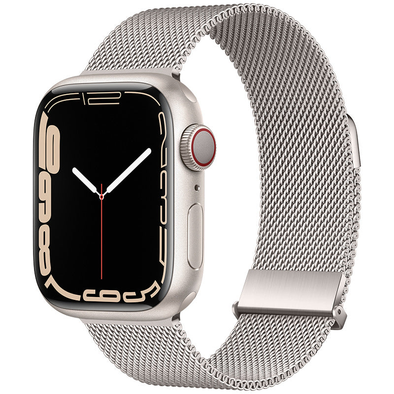 Apple Watch Two-Piece Double Magnetic Stainless Steel Metal Strap