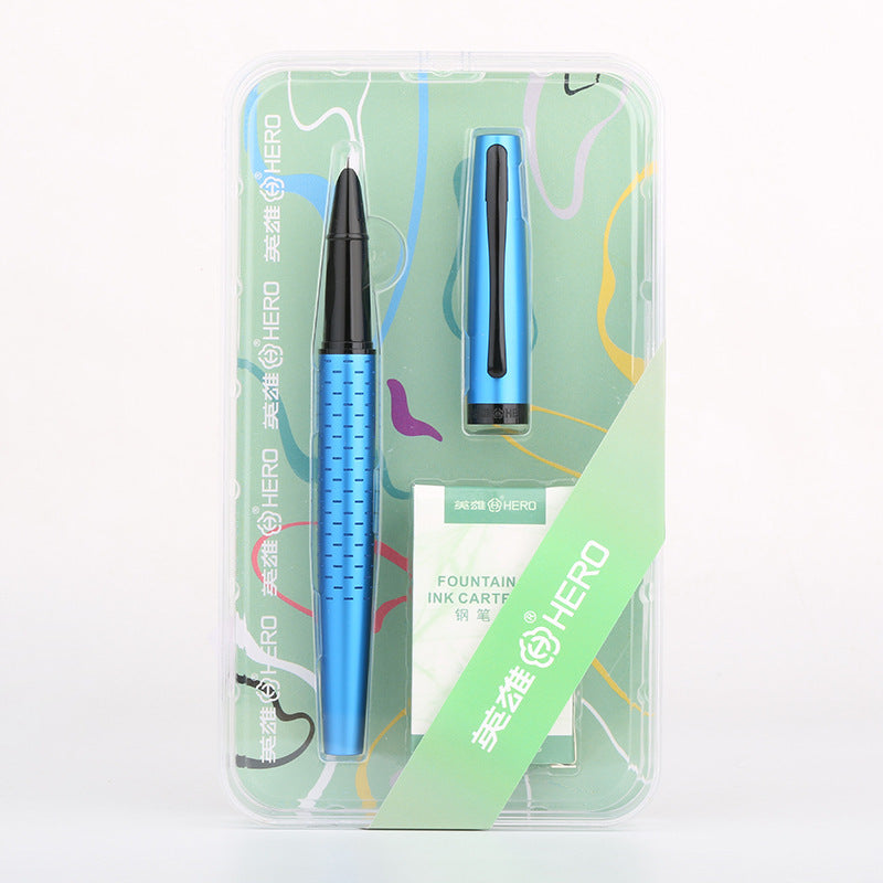 Hero Allure Smooth Ink Cartridge Pen Set Blue