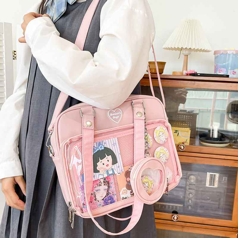 Kawaii Ita JK Lolita Crossbody Shoulder Bag with Small Pouch