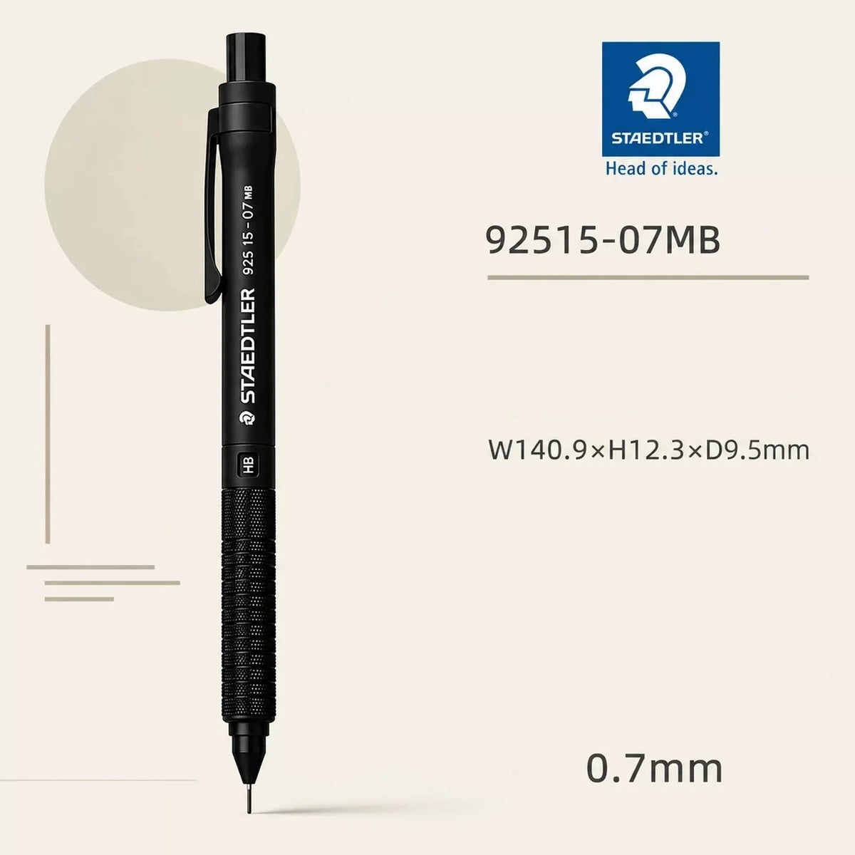 STAEDTLER 925 15 Low-Centre-of-Gravity Mechanical Pencil for Writing & Drawing