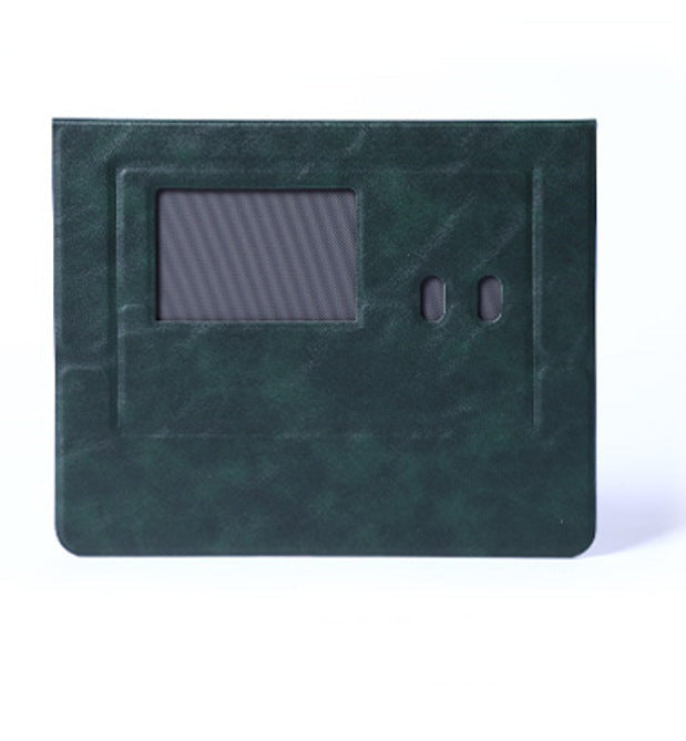 PU Leather Multifunctional Mouse Pad with Phone Stand & 2 Pen Slots