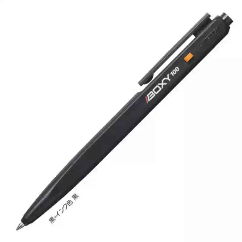 Uni Boxy 100 Ballpoint Pen - 0.7mm - Black Ink with 3 Refills