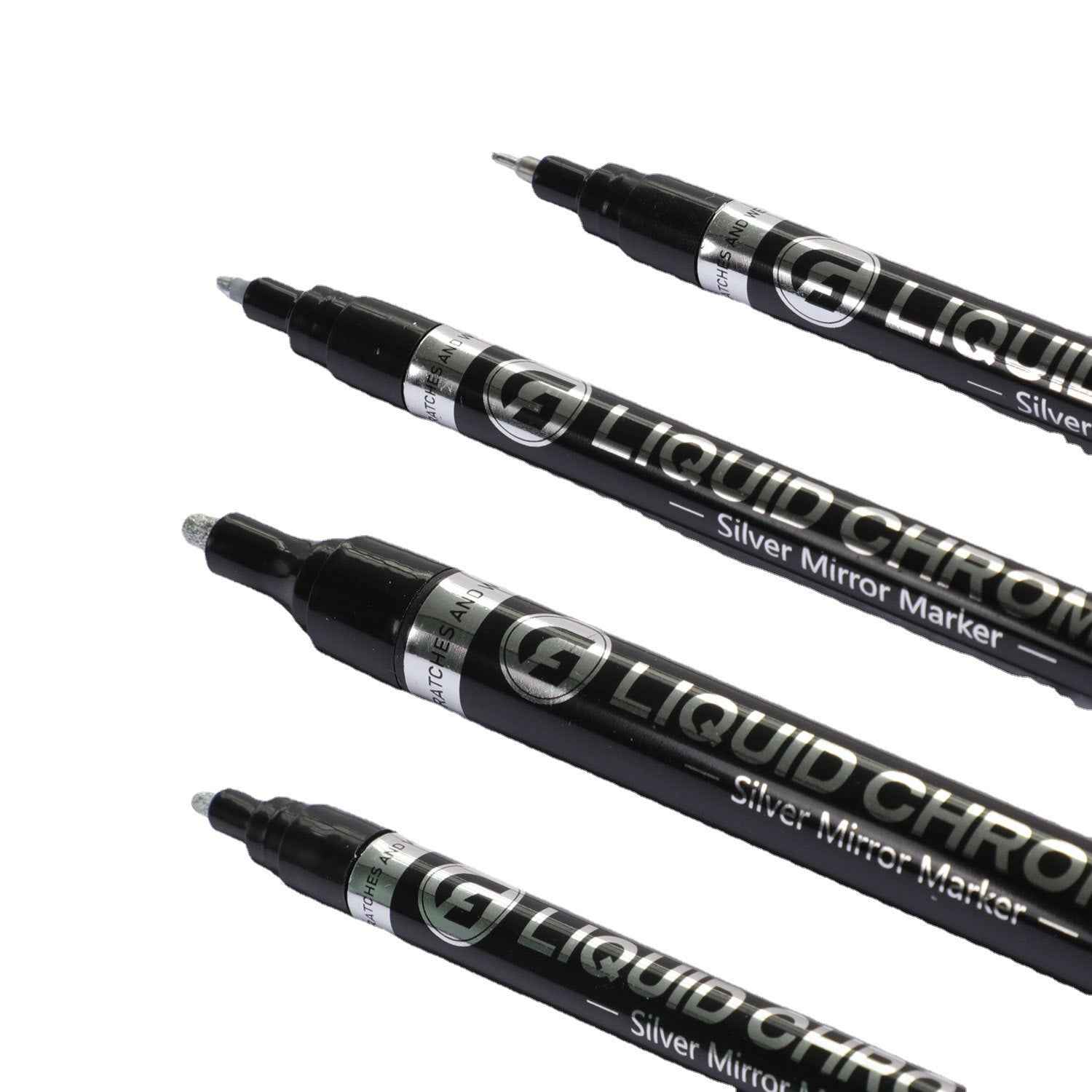 Guangna Liquid Chrome Mirror Marker - Silver - 2 Pack