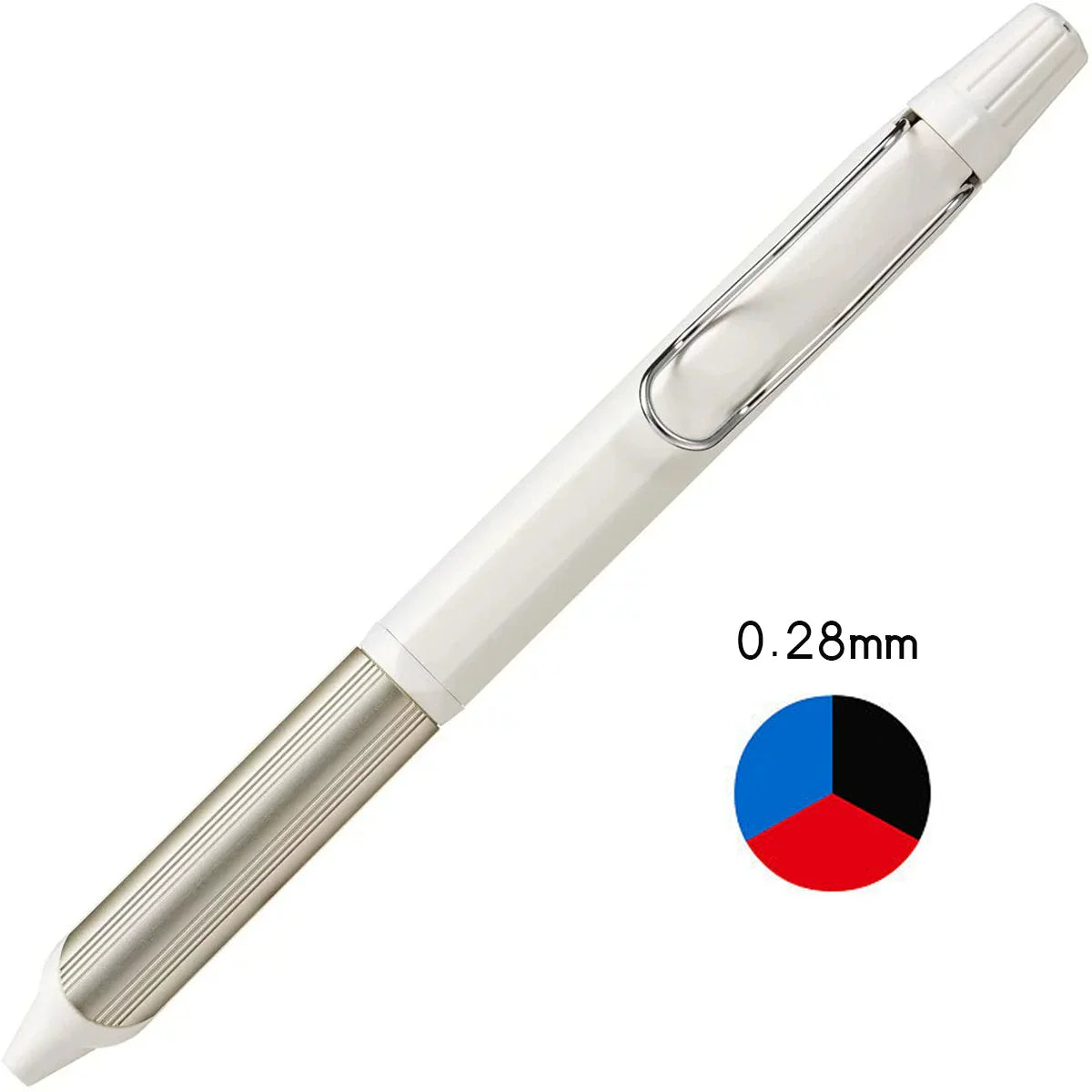 Uni Jetstream Edge 3 Color Ballpoint Pen 0.28mm Off White