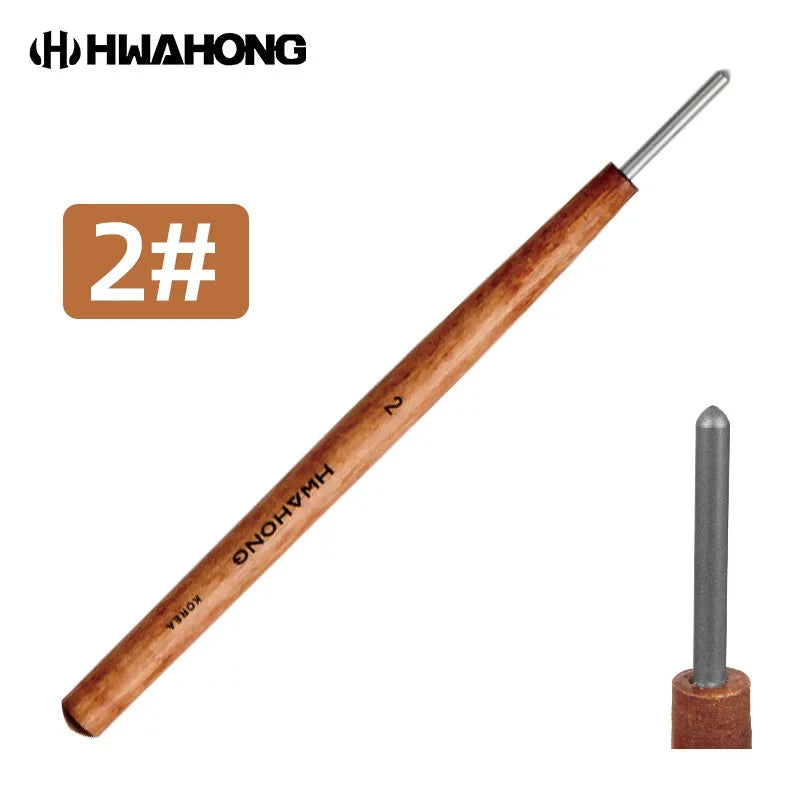 HWAHONG Copperplate Engraving Needle Tool for Soft Metal, 5 Tip Options #2