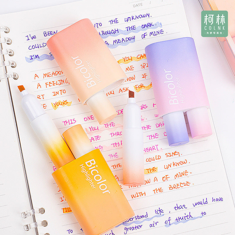 COLNK 2025 Highlighters 12 Color Eye-Protection with Soft Chisel Tips