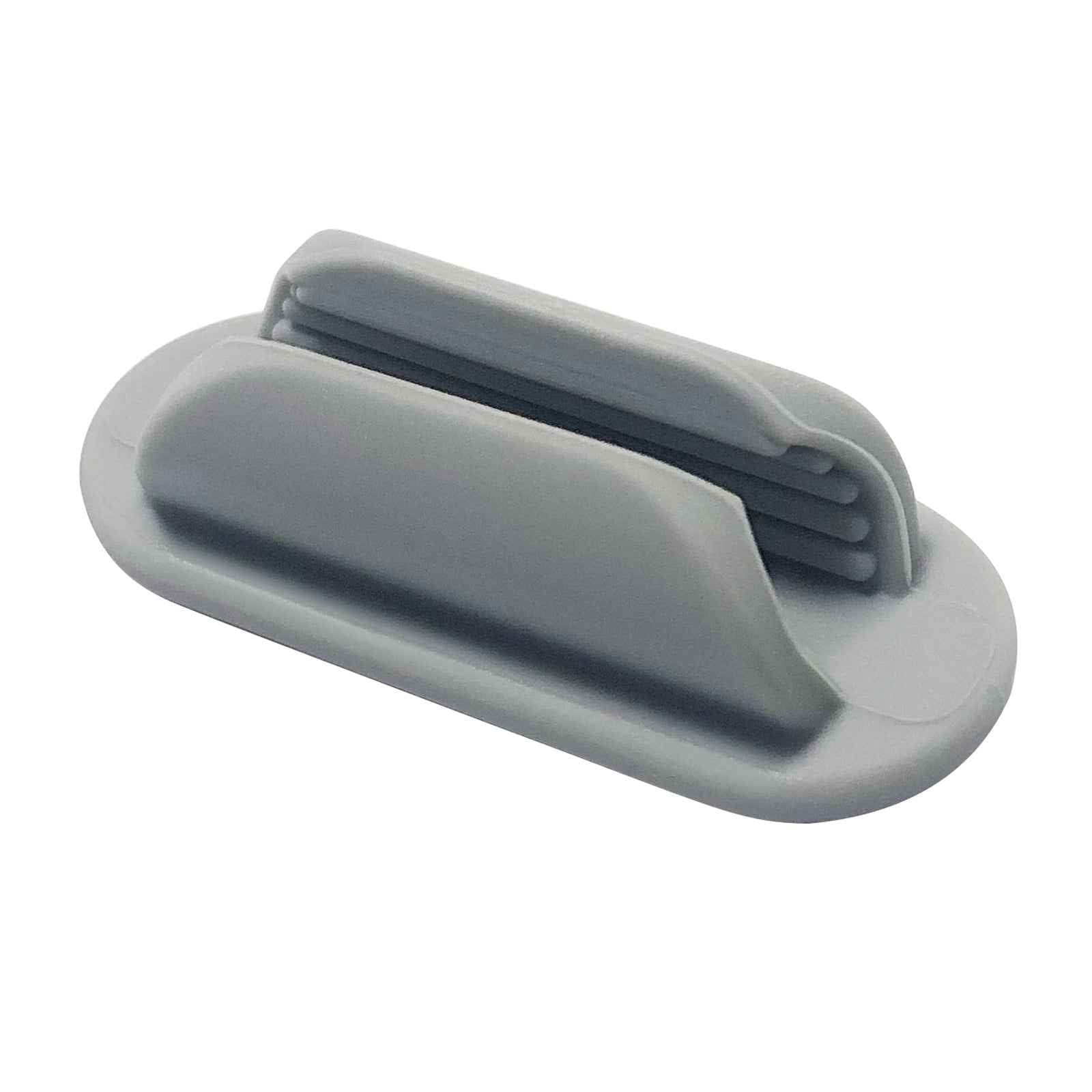Silicone Pen Pencil Holders with Adhesive Pads for Desk 10 Pack Grey