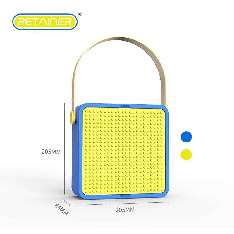 Bins & Things Storage Bin Organizer Box for LEGO Building Blocks Blue Yellow