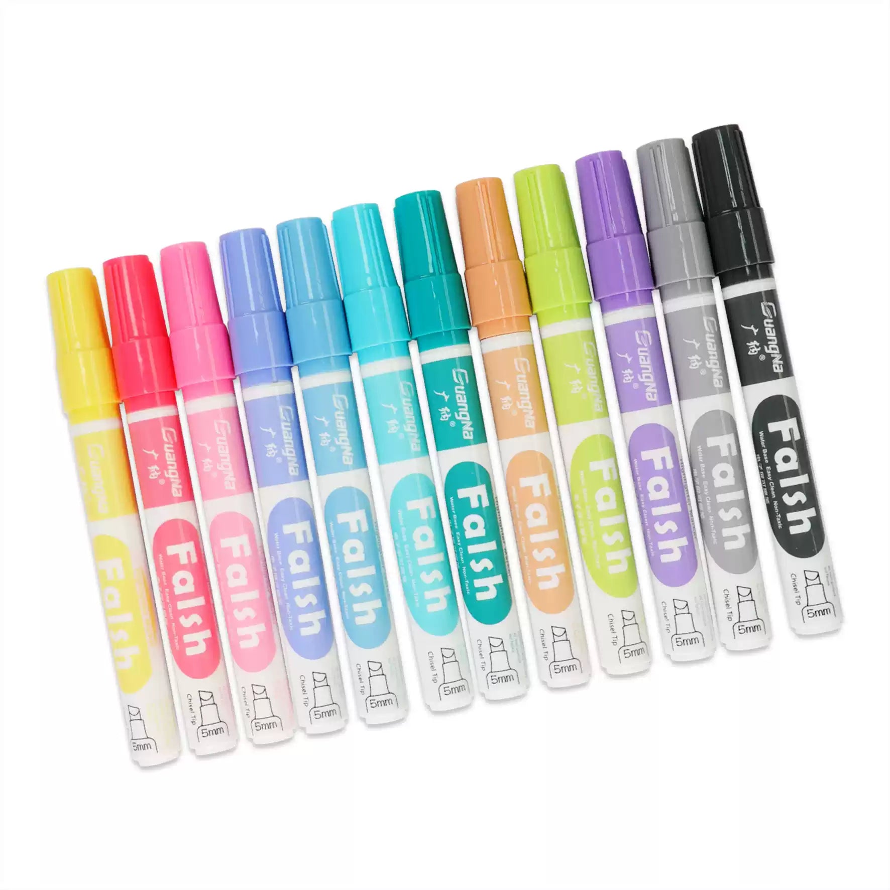 Guangna Liquid Chalk Markers Dry Erase 12 Pack Chisel Tip