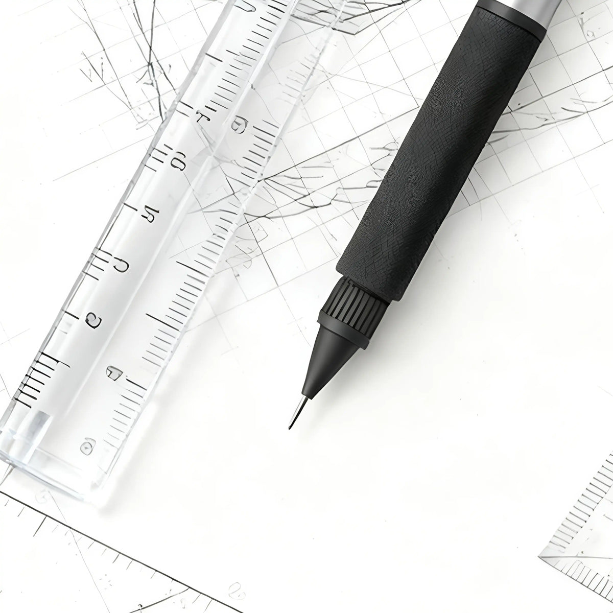 Platinum PRO-USE 171 Mechanical Pencil 0.5mm – MSDA-3500B Limited Edition | Frost Gold / Frost Silver | Professional Drafting & Sketching