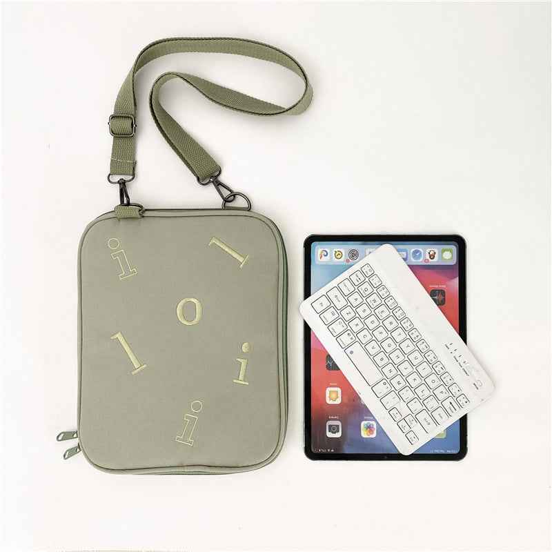 11/13.3 Inch Protective Tablet Laptop Sleeve Bag with Shoulder Strap Green