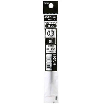 Pentel EnerGel LRN3 Needle-Point Gel Pen Refill - 0.3mm - 5 Pack 5 Black