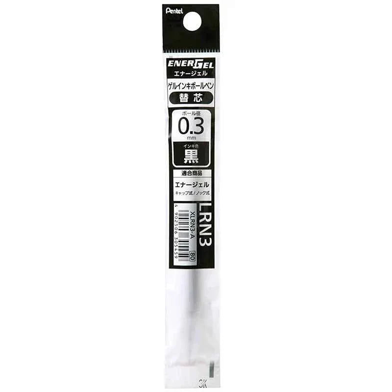Pentel EnerGel LRN3 Needle-Point Gel Pen Refill - 0.3mm - 5 Pack 5 Black