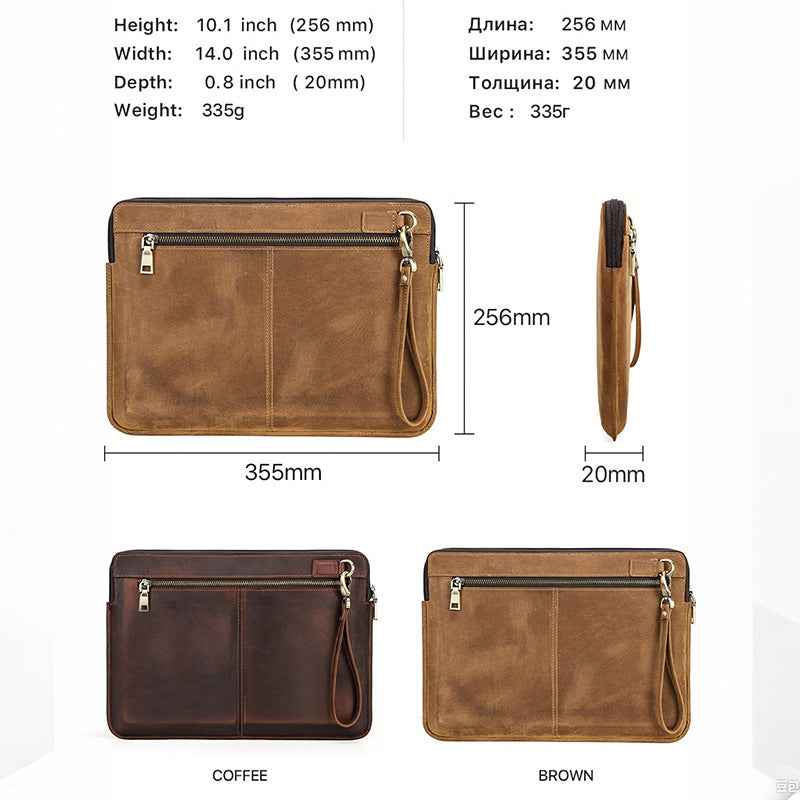 Contacts Family MacBook Pro 14 Case – Leather Laptop Sleeve