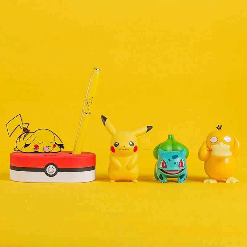 Pimio Pokemon Pikachu Fountain Pen with Stand & Gift Box Yellow 3A