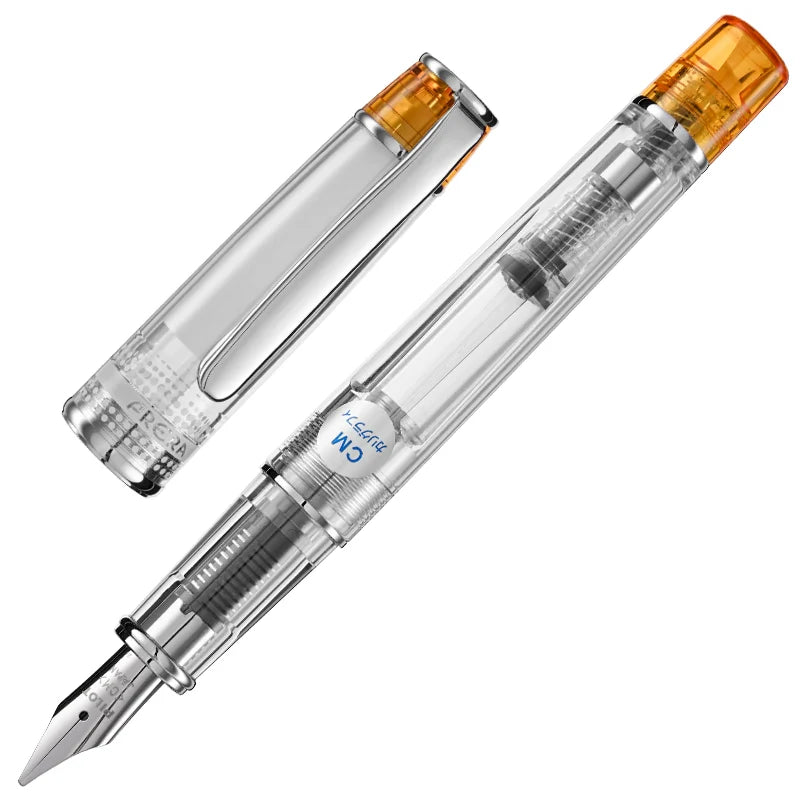 Pilot Prera Fountain Pen Clear Body Orange