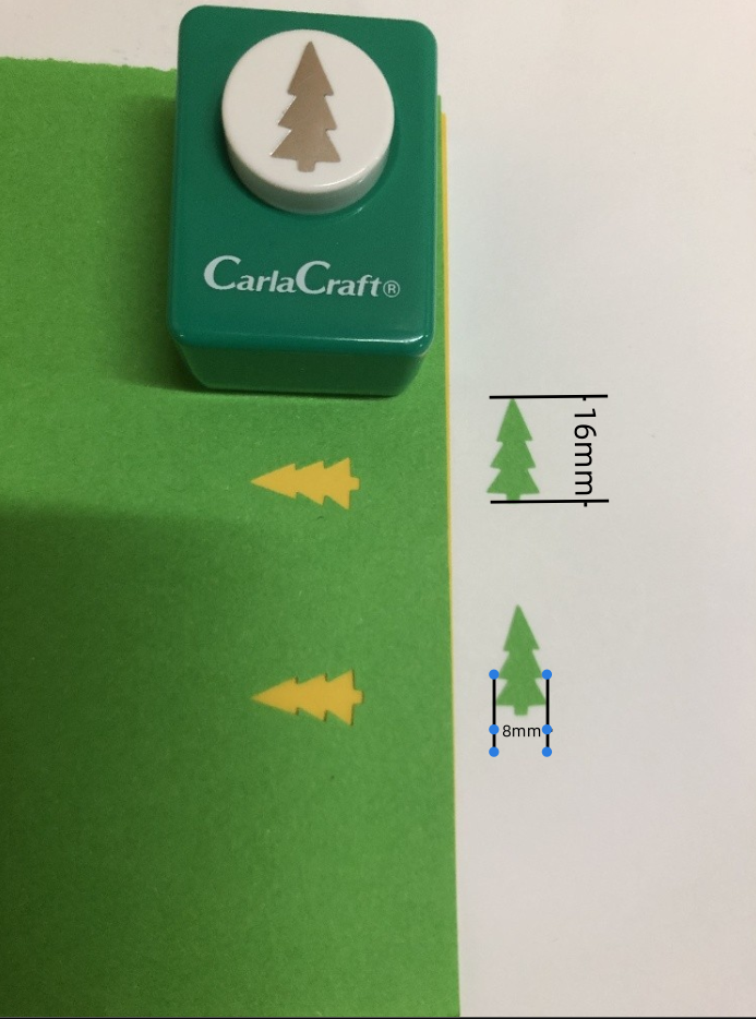 CARL Craft Mini Punch Japan Selection Christmas Tree Large