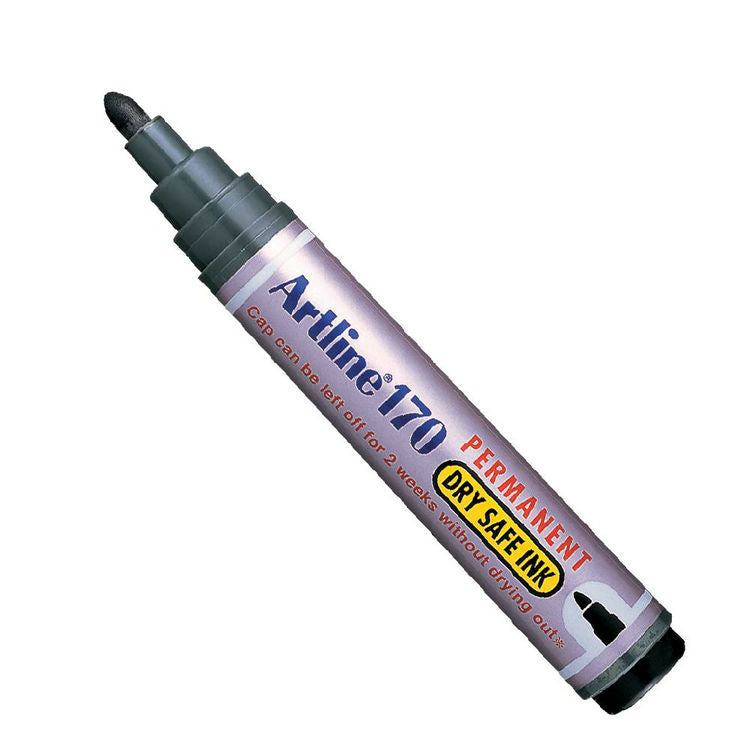 Artline 170 Permanent Marker 2.0mm Dry-Safe Ink 4 Pack 2.0mm 4 Mixed
