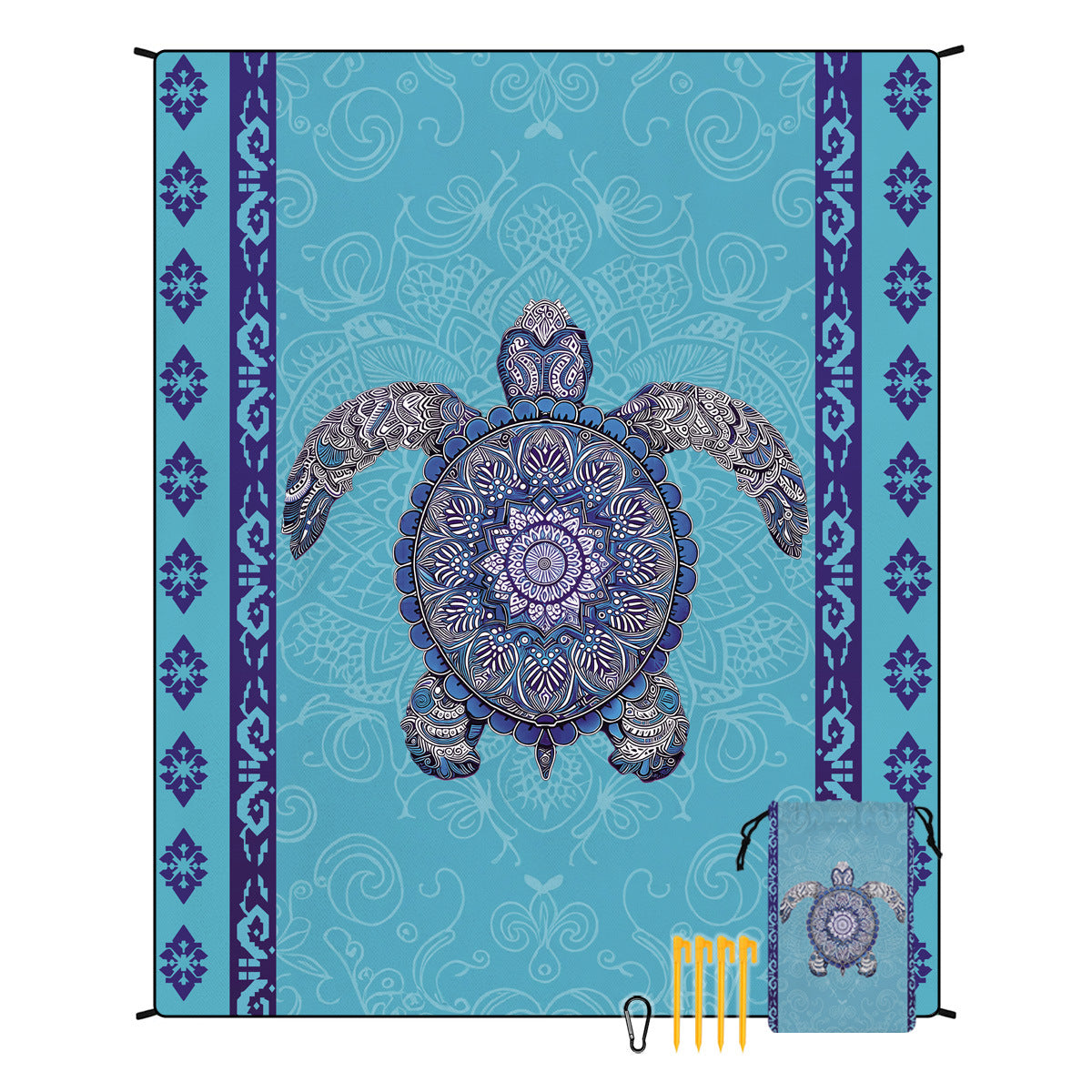 Bohemian Beach Mat & Outdoor Picnic Blanket – Waterproof 220 x 180cm