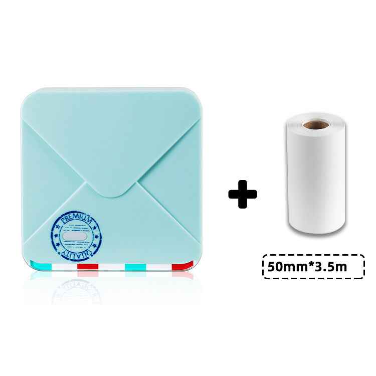 Phomemo M02S HD Bluetooth Thermal Photo Printer with 1 Roll Paper Cyan