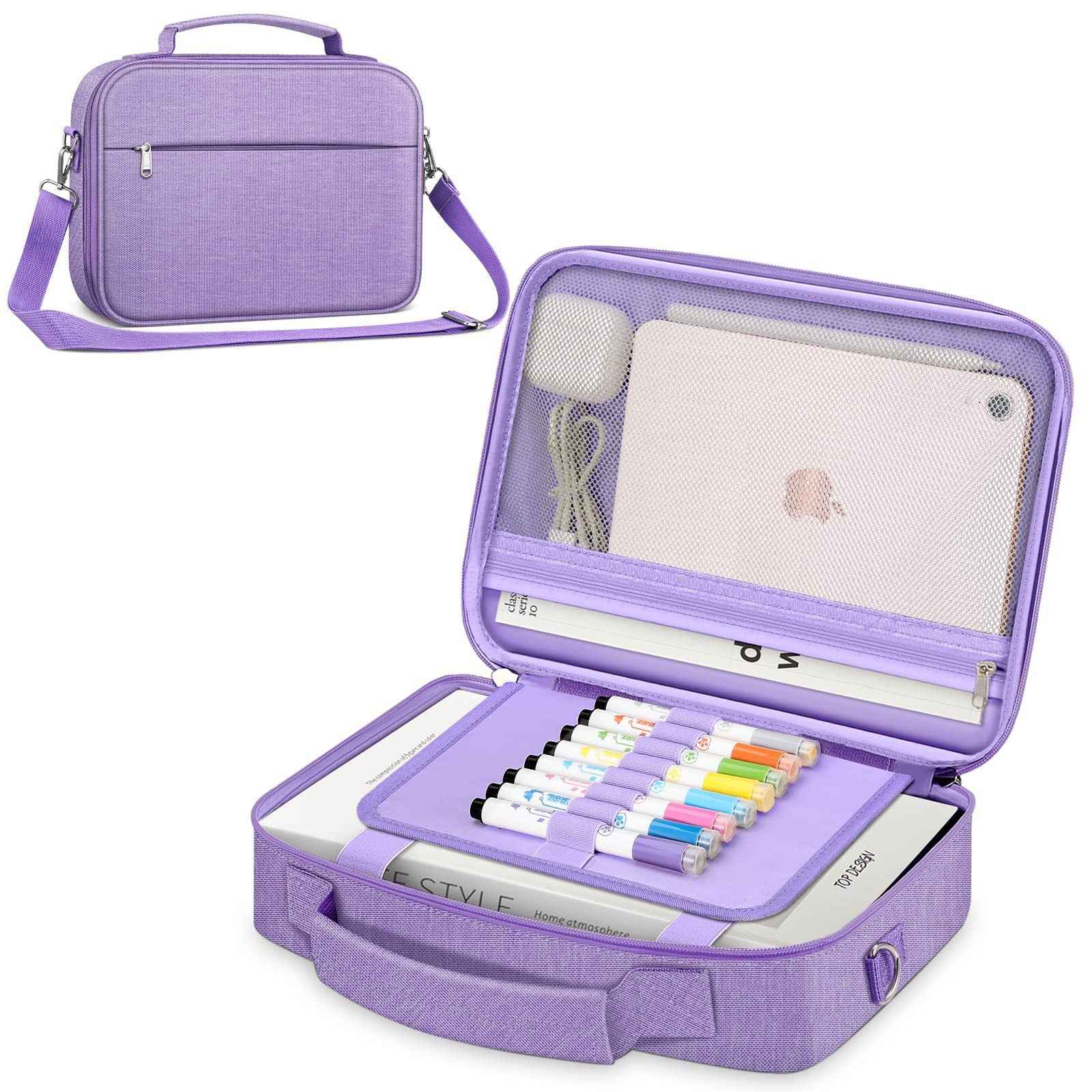 Large Carring Bible Cover Case with Shoulder Strap Purple