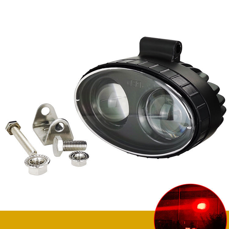 Forklift LED Warning Light 2-Pack – Red & Blue Zone Safety Spotlight | Arrow & Spot Beam