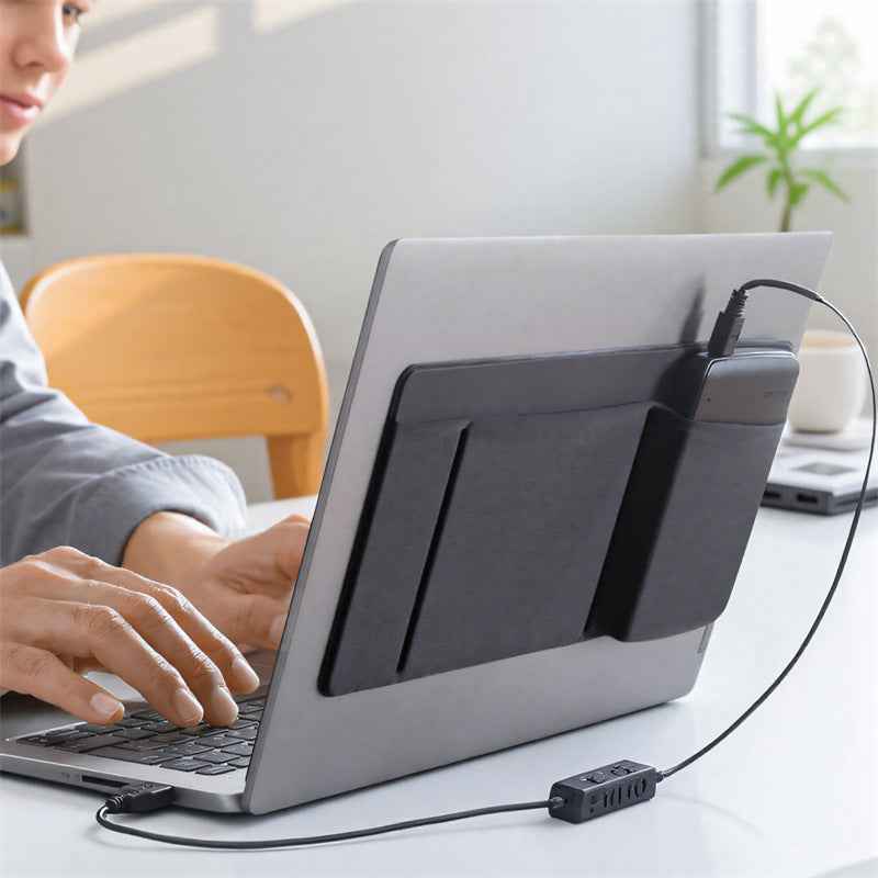 3-Pocket Organizer, Mouse Holder for Laptop Stick on