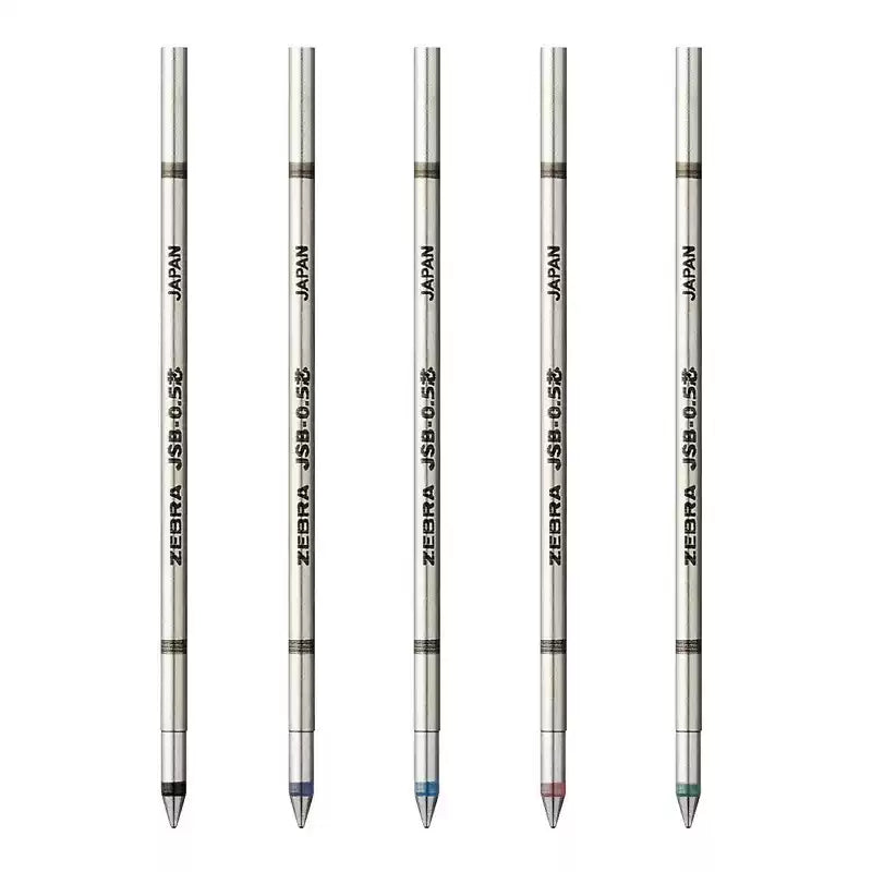 Zebra JSB-0.5 Gel Pen Refill - D1 - 0.5 mm - Black/Blue/Red - 5 Pack
