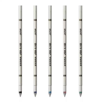 Zebra JSB-0.5 Gel Pen Refill - D1 - 0.5 mm - Black/Blue/Red - 5 Pack