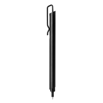 KACO Klip Gel Pen 0.5mm Black Ink Aluminum Body Black