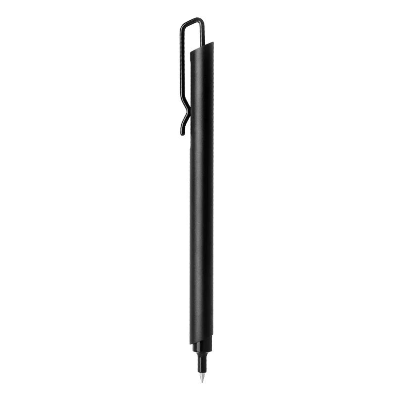 KACO Klip Gel Pen 0.5mm Black Ink Aluminum Body Black