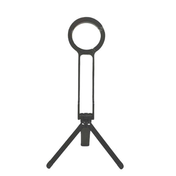 Aluminum Alloy Phone Tripod Carabiner-Mounted for iPhone Black