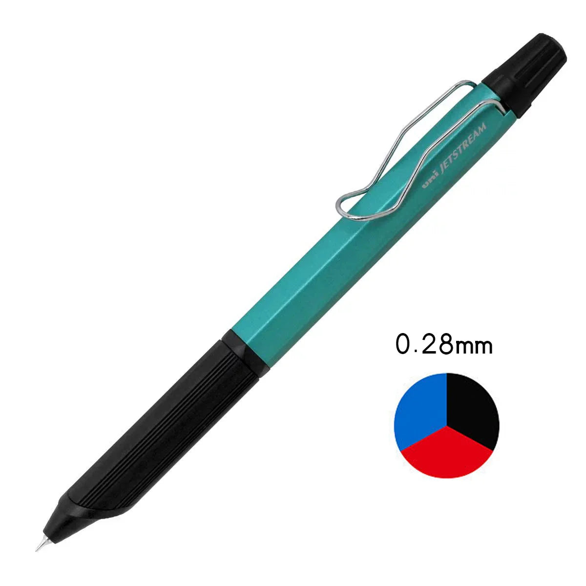 Uni Jetstream Edge 3 Color Ballpoint Pen 0.28mm Two Tone Turquoise