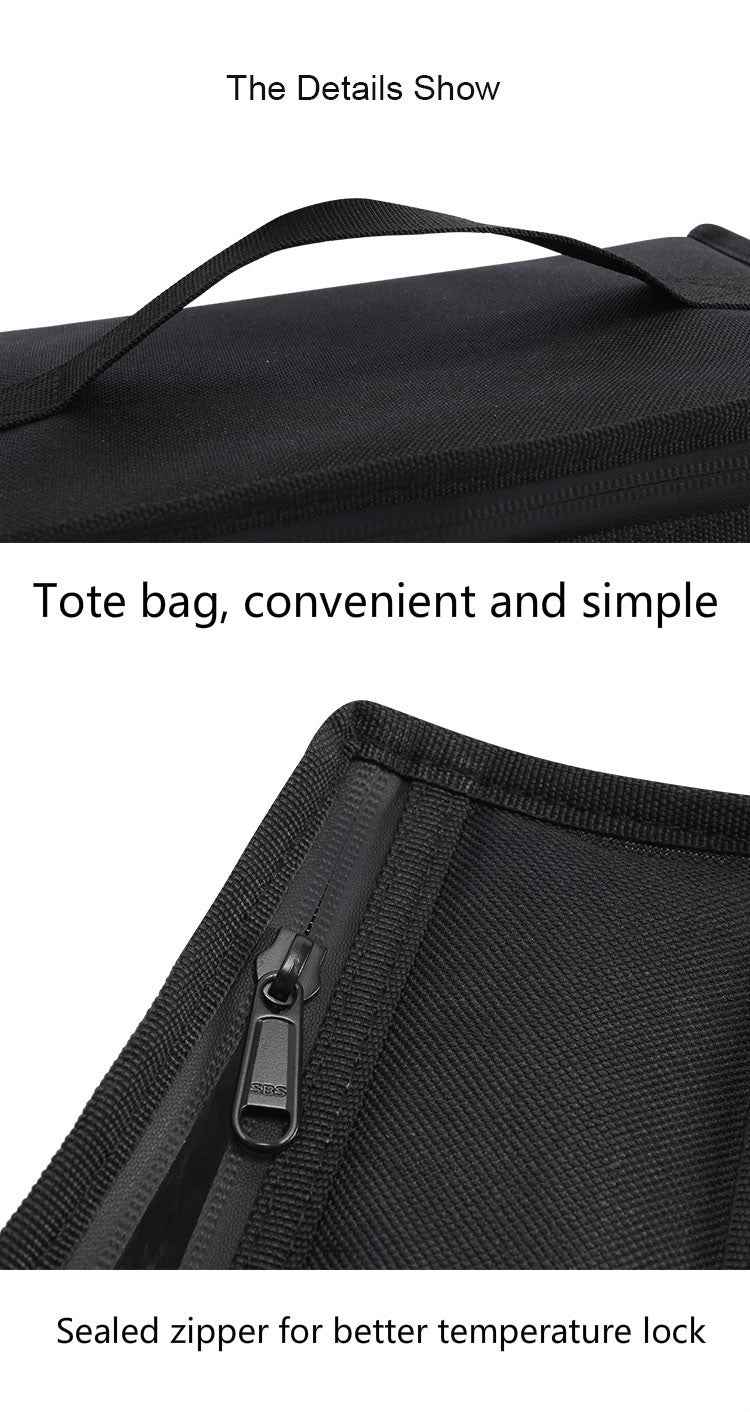 DENUONISS Small Insulated Lunch Box Portable Soft Bag