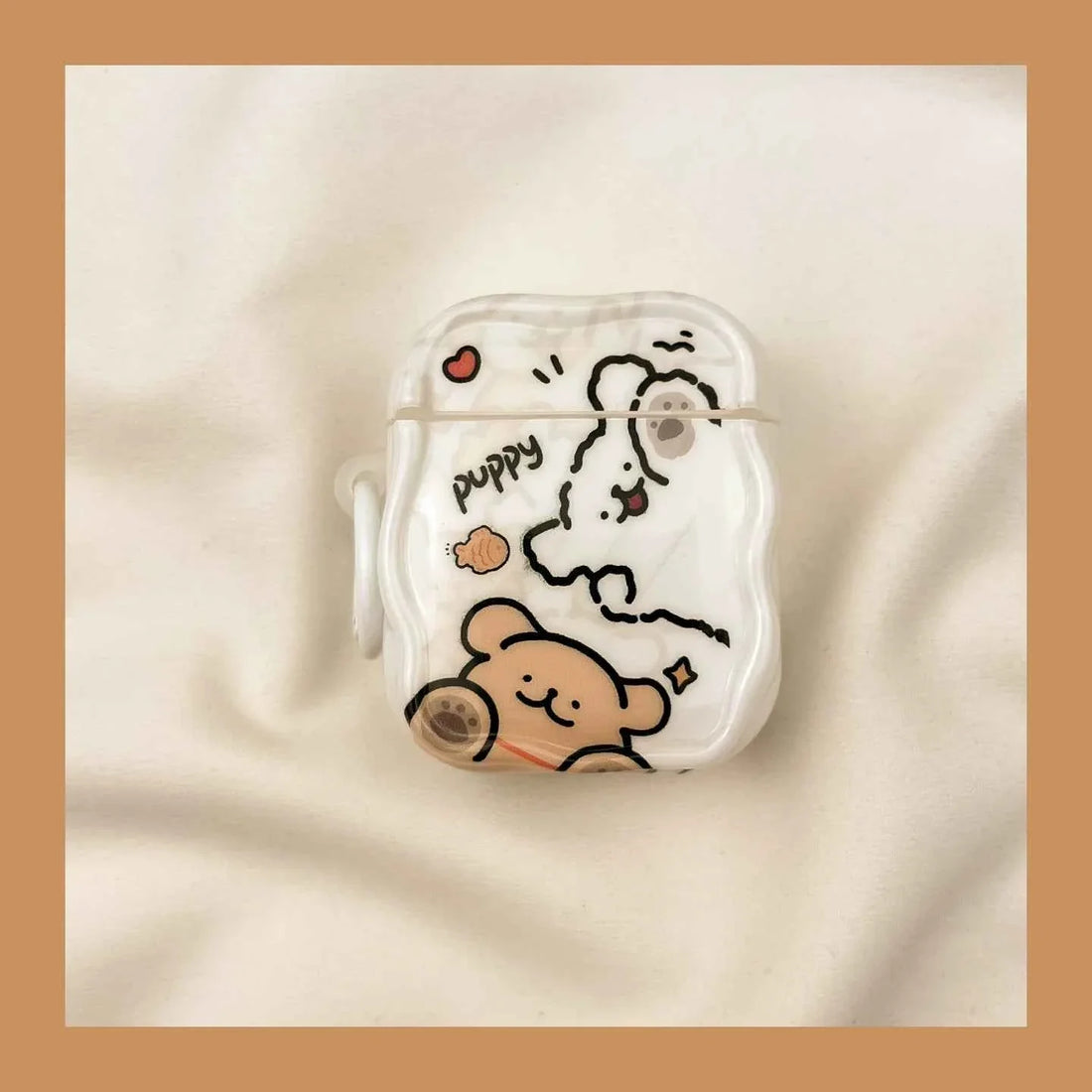 Fun Cartoon Dog AirPods Case A