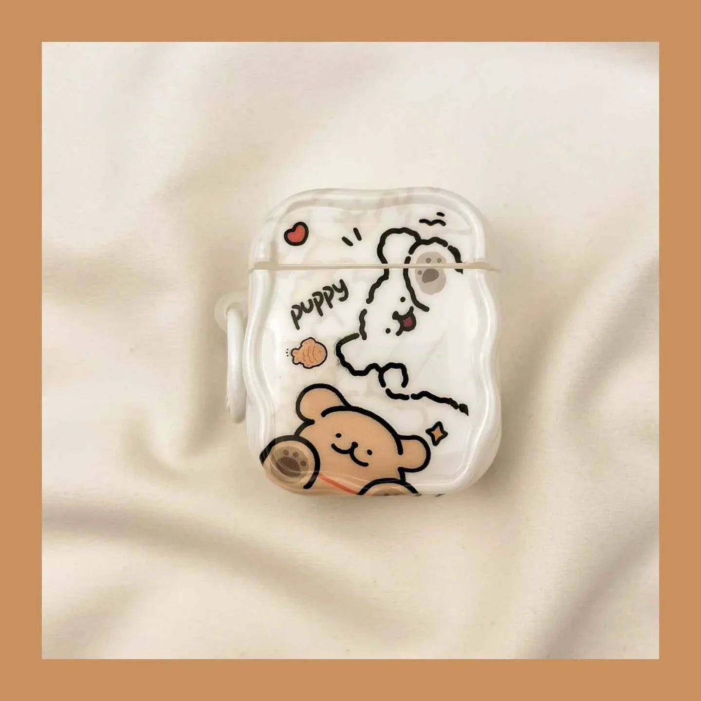 Fun Cartoon Dog AirPods Case A