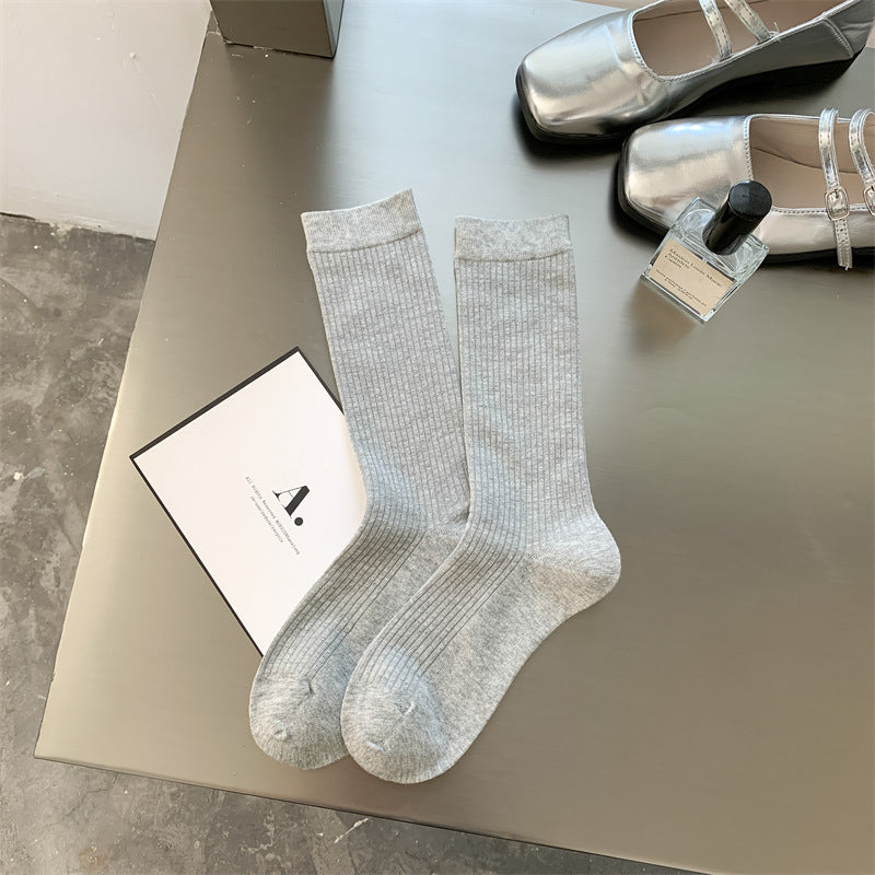 Women's Cotton Ruched Scrunchy Crew Socks| 6-Pack
