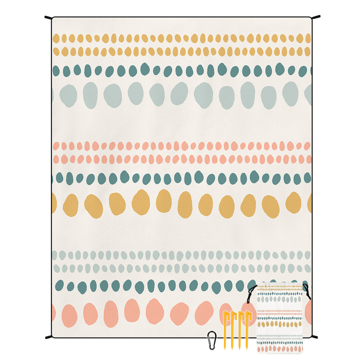 Bohemian Beach Mat & Outdoor Picnic Blanket – Waterproof 220 x 180cm
