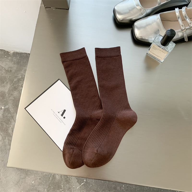 Women's Cotton Ruched Scrunchy Crew Socks| 6-Pack