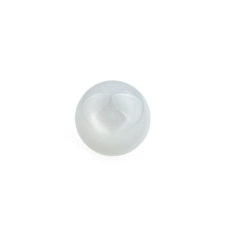 11,5 mm hellgrauer Mushroom-Button, gerippte schimmernde Oberfläche