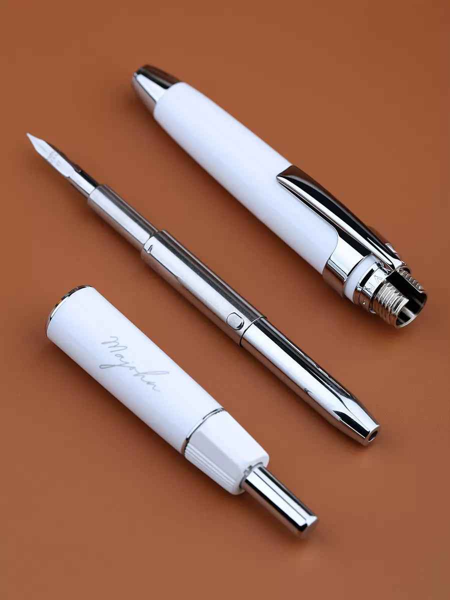 Majohn A3 Fountain Pen Retractable Extra Fine Nib with Converter Case Set