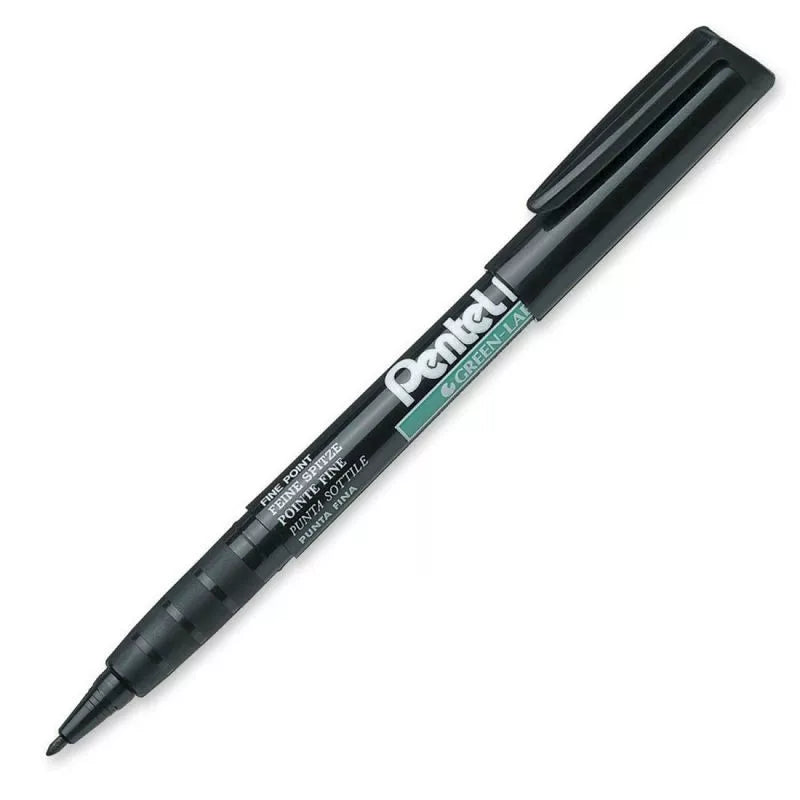 Pentel NMS50 Fine Point Permanent Marker 3 Pack 3 Black