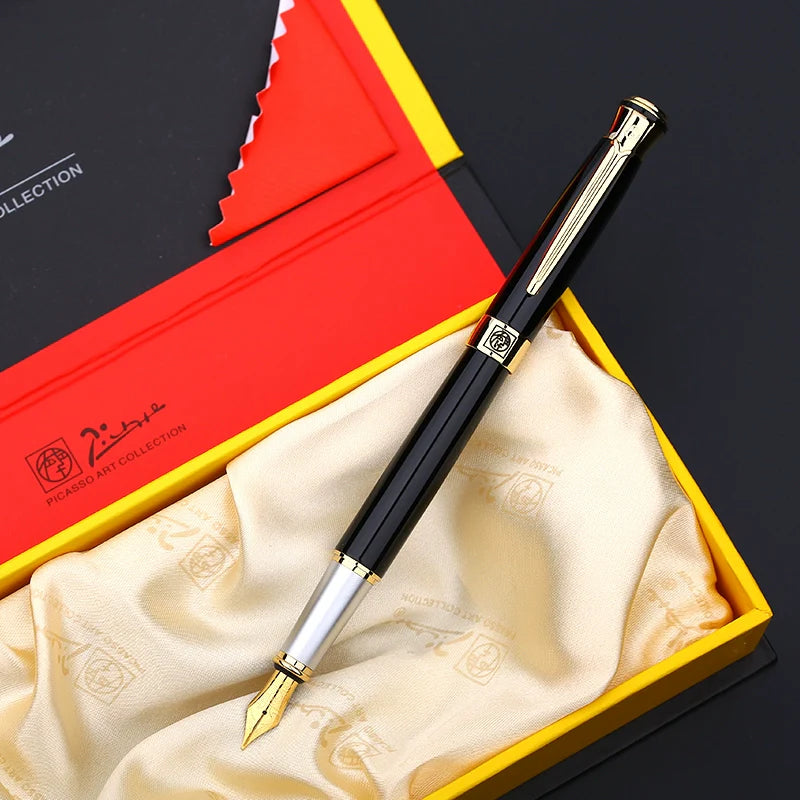 Picasso 903 Fountain Pen Fine Nib Sweden Flower King Black