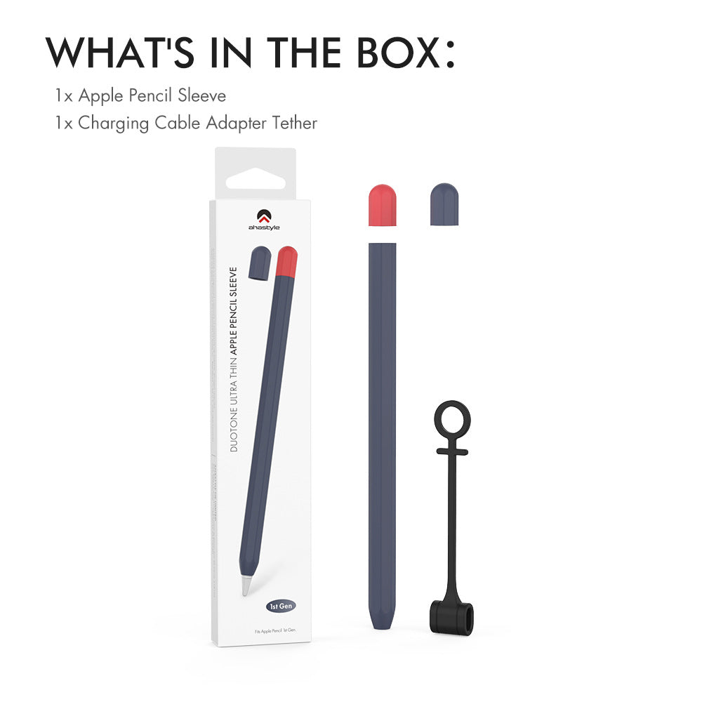 AhaStyle Classic Pencil Case Compatible with Apple Pencil 1st Generation Blue
