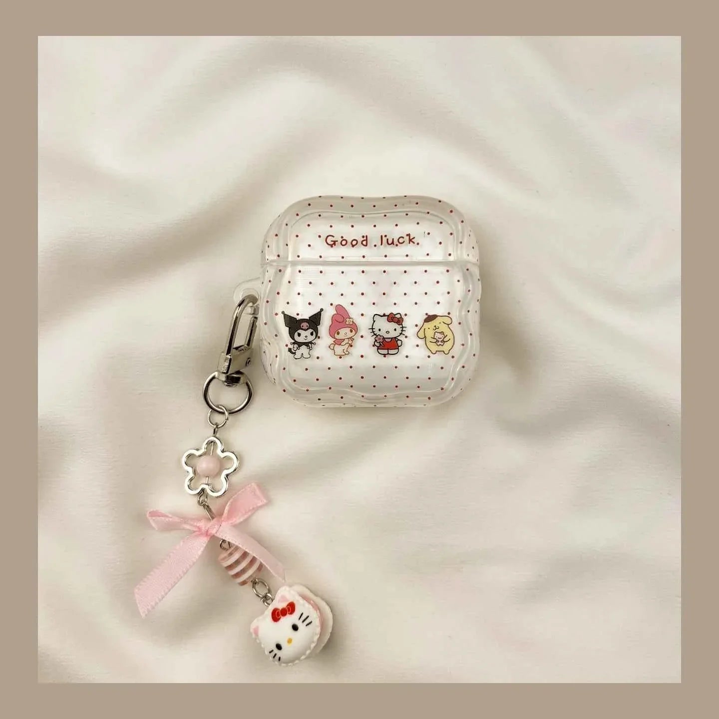 Polka Dot Sanrio AirPods Case B