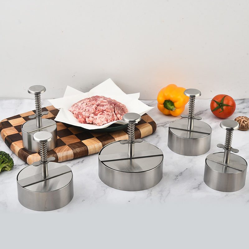 304 Stainless Steel Burger Press & Patty Maker Mould