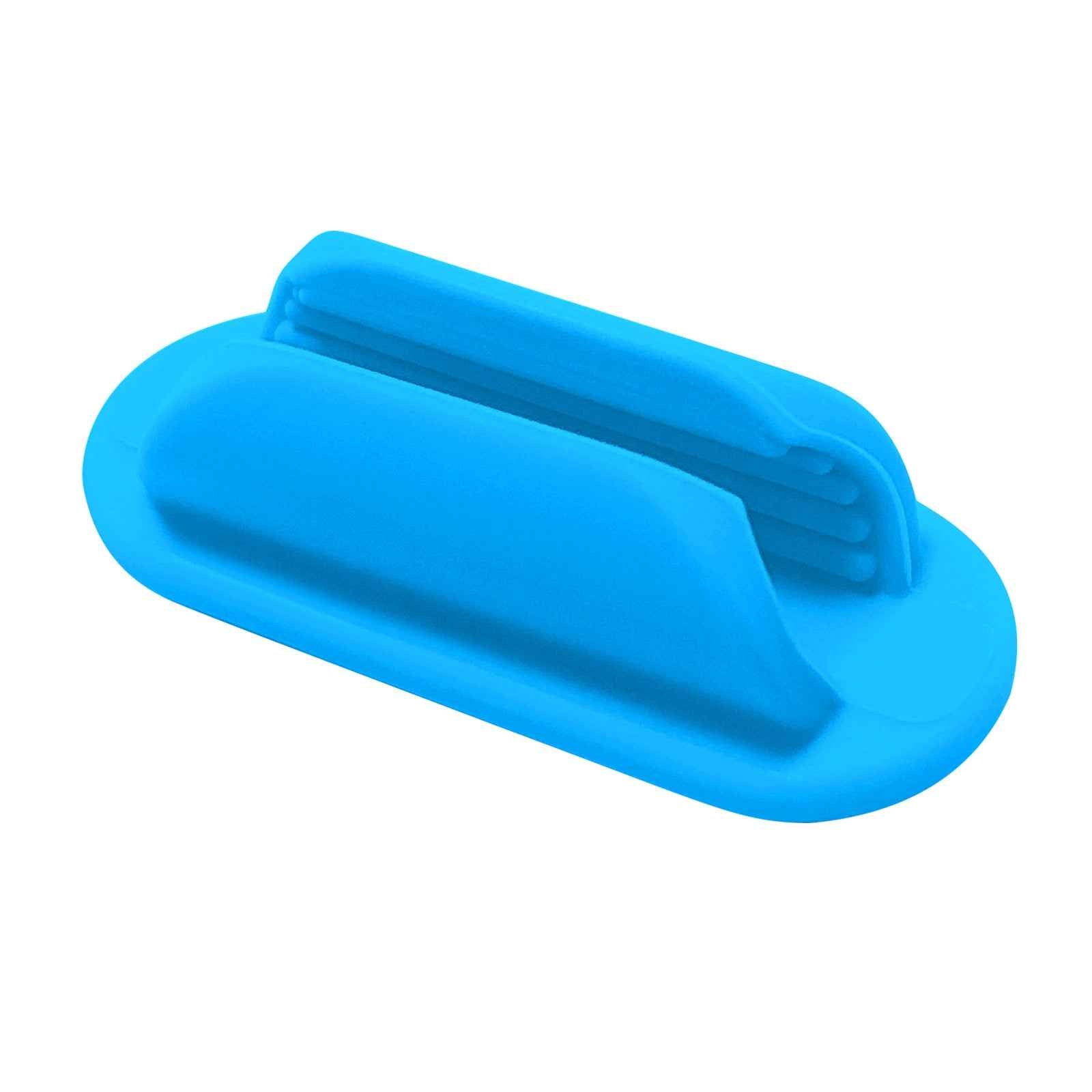 Silicone Pen Pencil Holders with Adhesive Pads for Desk 10 Pack Blue